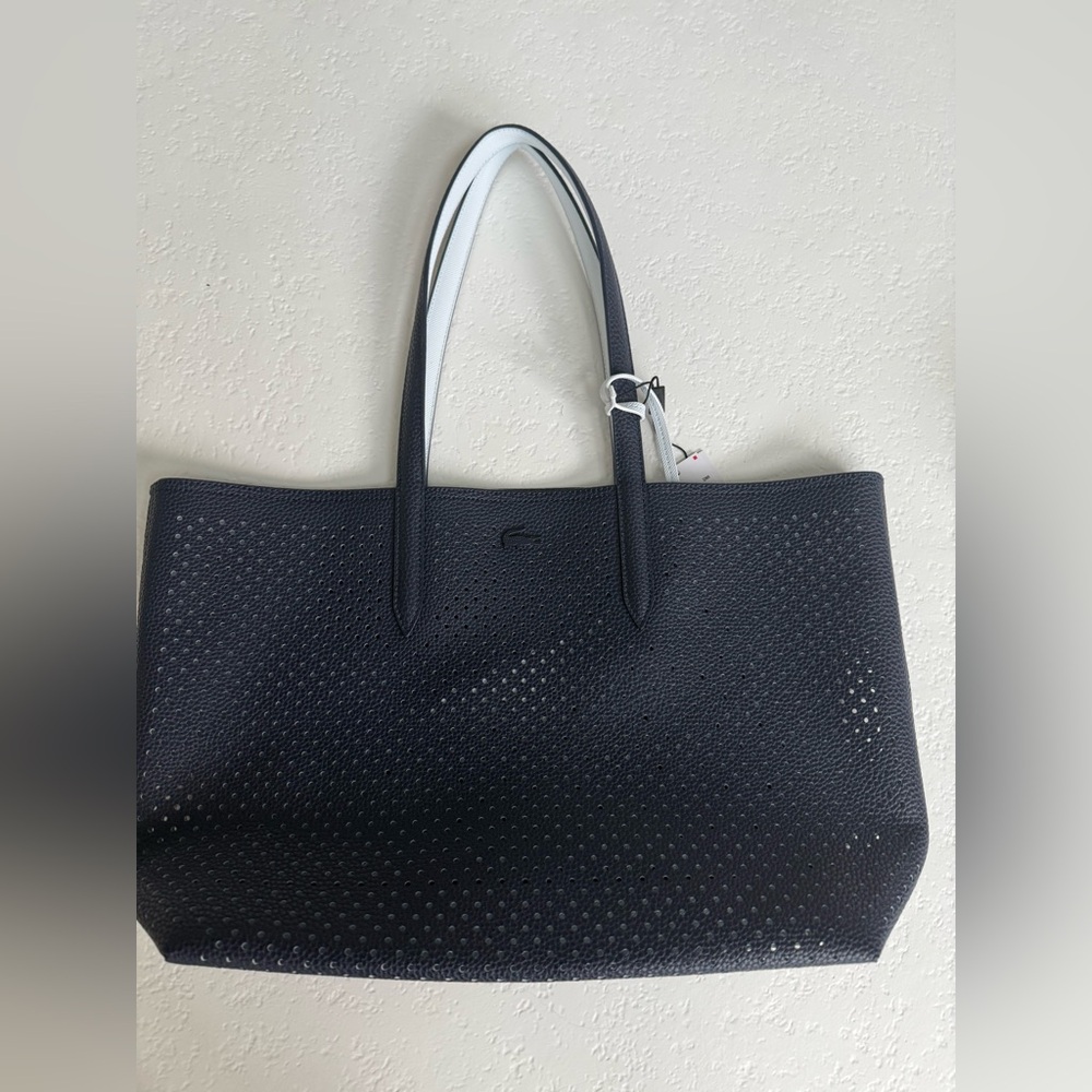Lacoste Women's Anna Removable Pouch Perforated Reversible